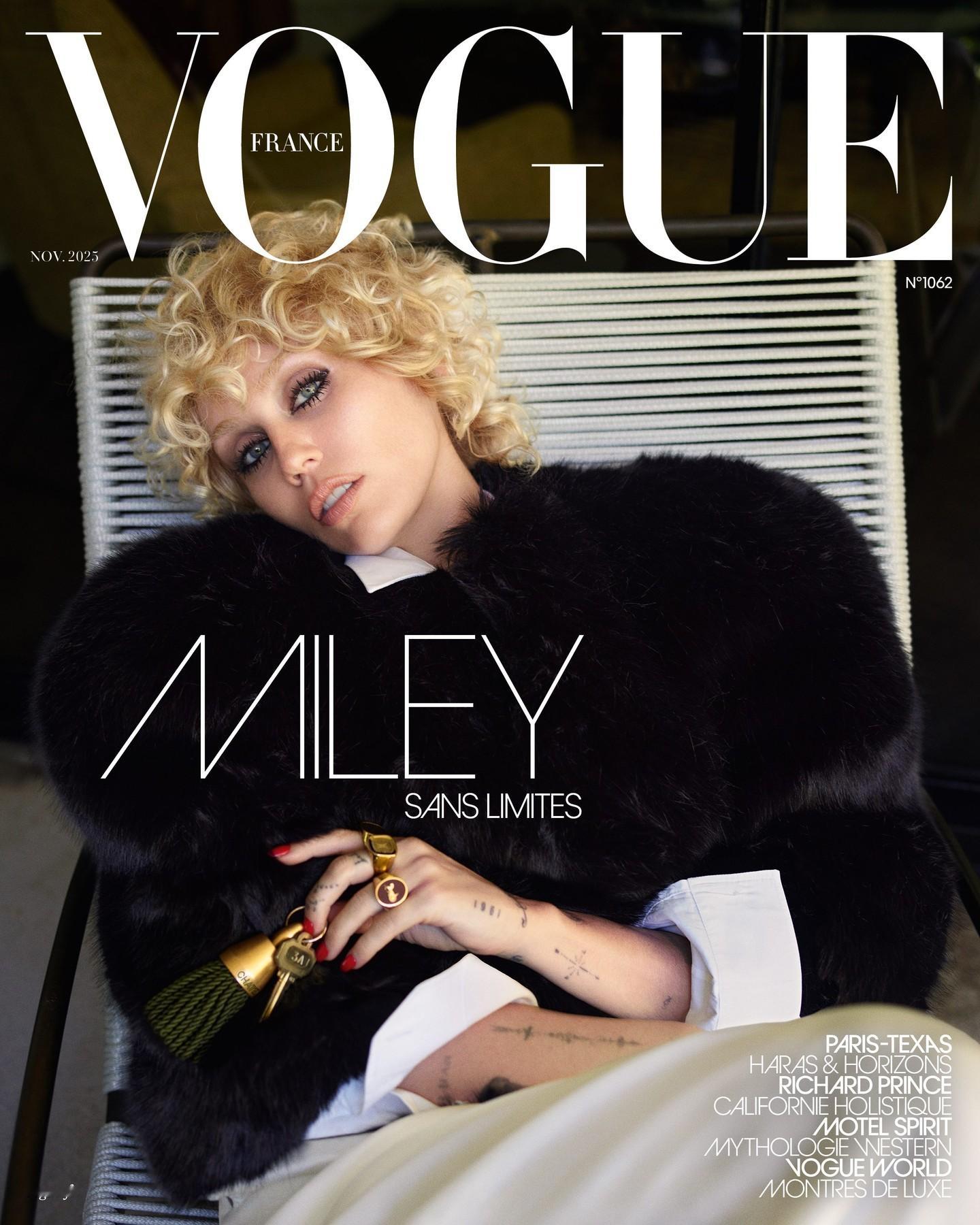 哇唔  ～  Miley Cyrus 拿下 VOGUE France ！！ ​​