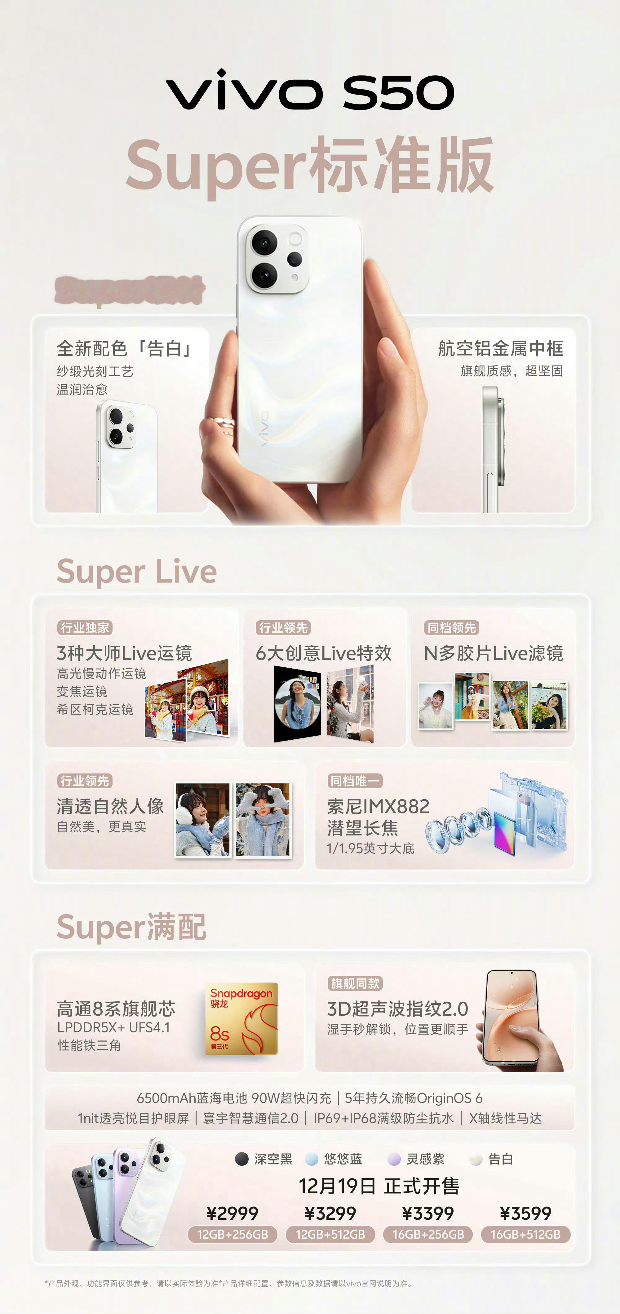 vivo S50vivo发布会 一图读懂年底压轴大作vivo S50系列，全系2