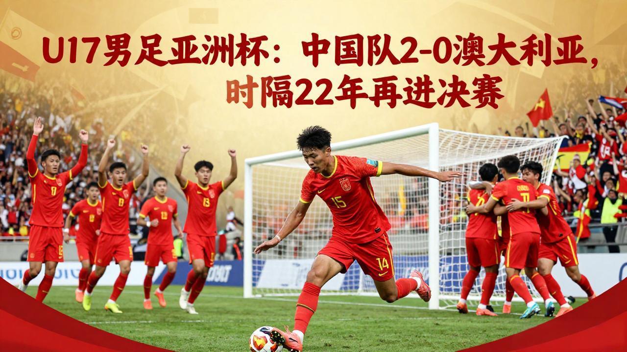 凌晨的绝杀！U17国足2-0掀翻澳洲，22年等待终圆决赛梦

当北京时间5月20