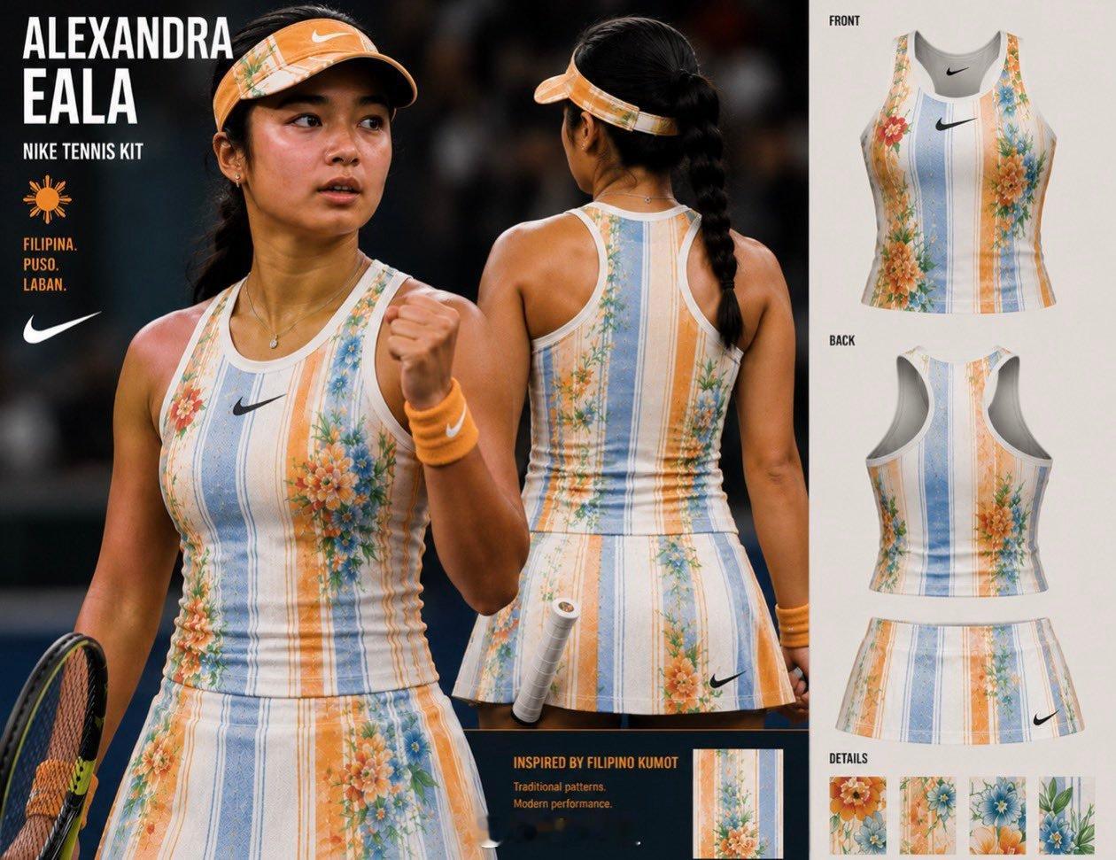 外网球迷AI生成的埃拉法网战袍👇好看吗？网球talking大会wta