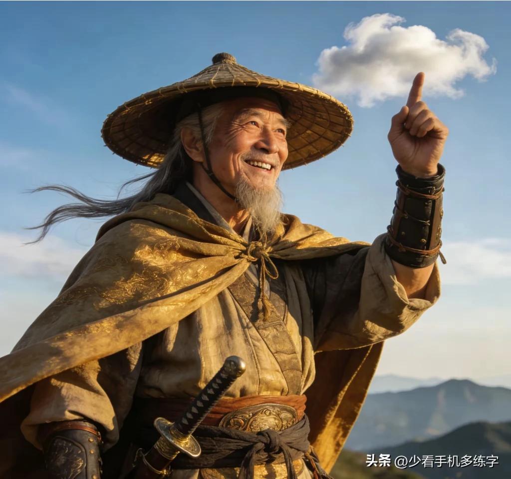 《当初少年游》
五陵年少拭吴钩，
笑指浮云万户侯。
今日芦花翻鬓雪，
烈士暮年自