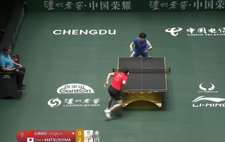 体育 男单丢分！混团世界杯：梁靖崑1-2松岛辉空，国乒暂时6-3领先日本梁靖崑1