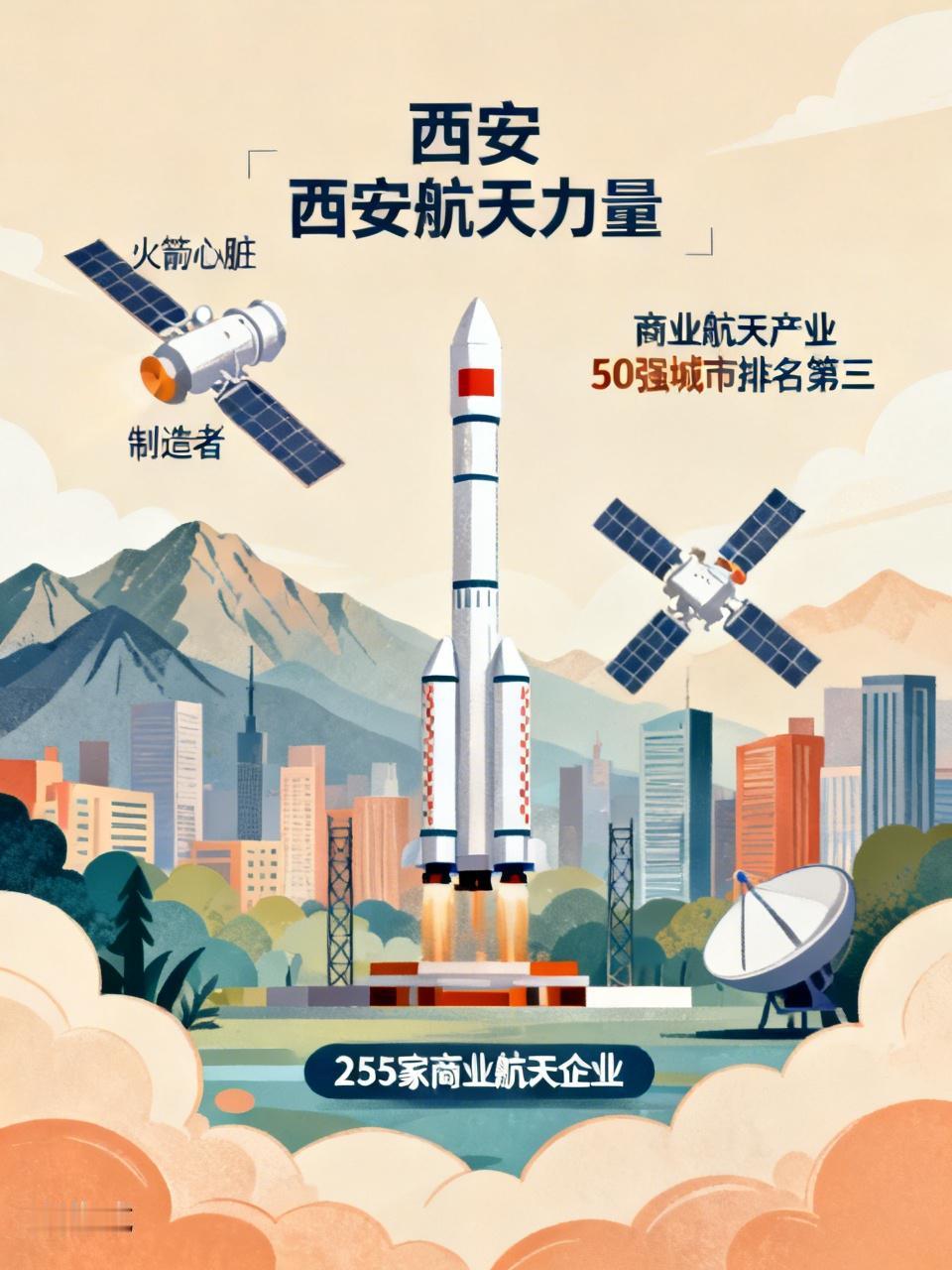 西安在航天领域地位超牛。在探索宇宙征程中，中国航天创造诸多奇迹，背后都有西安力量