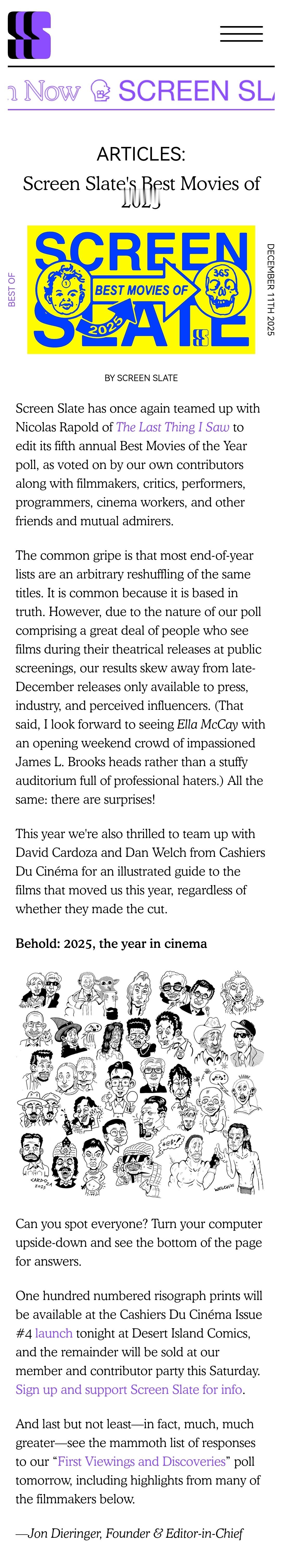 🔴个人补档个人学习⚫毕赣《狂野时代》入选《银幕石板Screen Slate》2