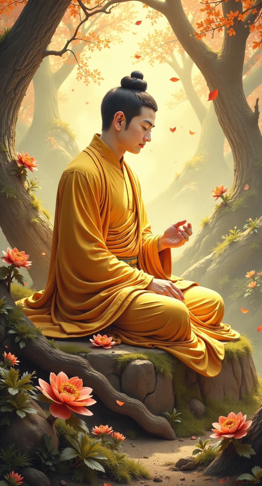 巜愣严经》卷五(一)
9
问佛何为净，何能容万象？
佛曰心如虚，容纳无边界，
净