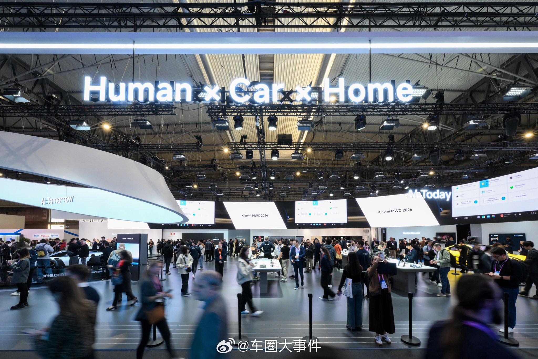 小米VisionGT受海外网友热议 MWC2026开展了，小米展台的Human×