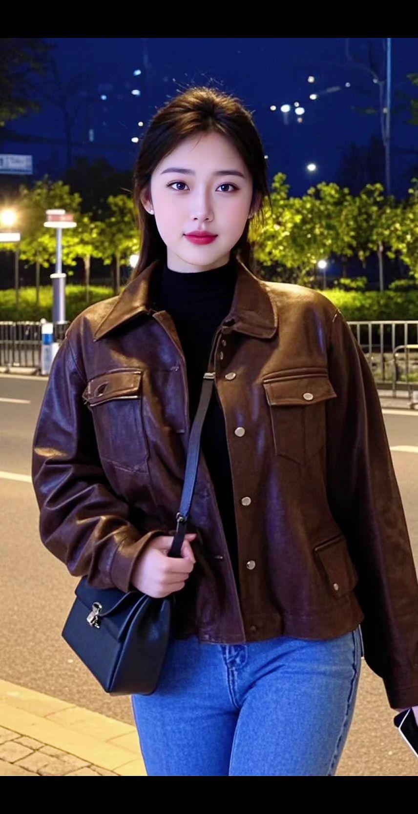 清纯甜美 紧身牛仔裤 耐看型小姐姐