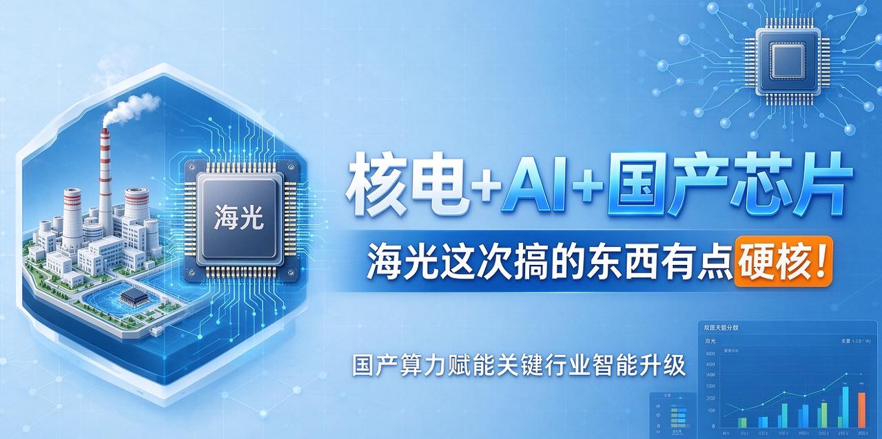 核电+AI+国产芯片，海光这次搞的东西有点硬核！

说个事儿。
以前工厂里搞智能