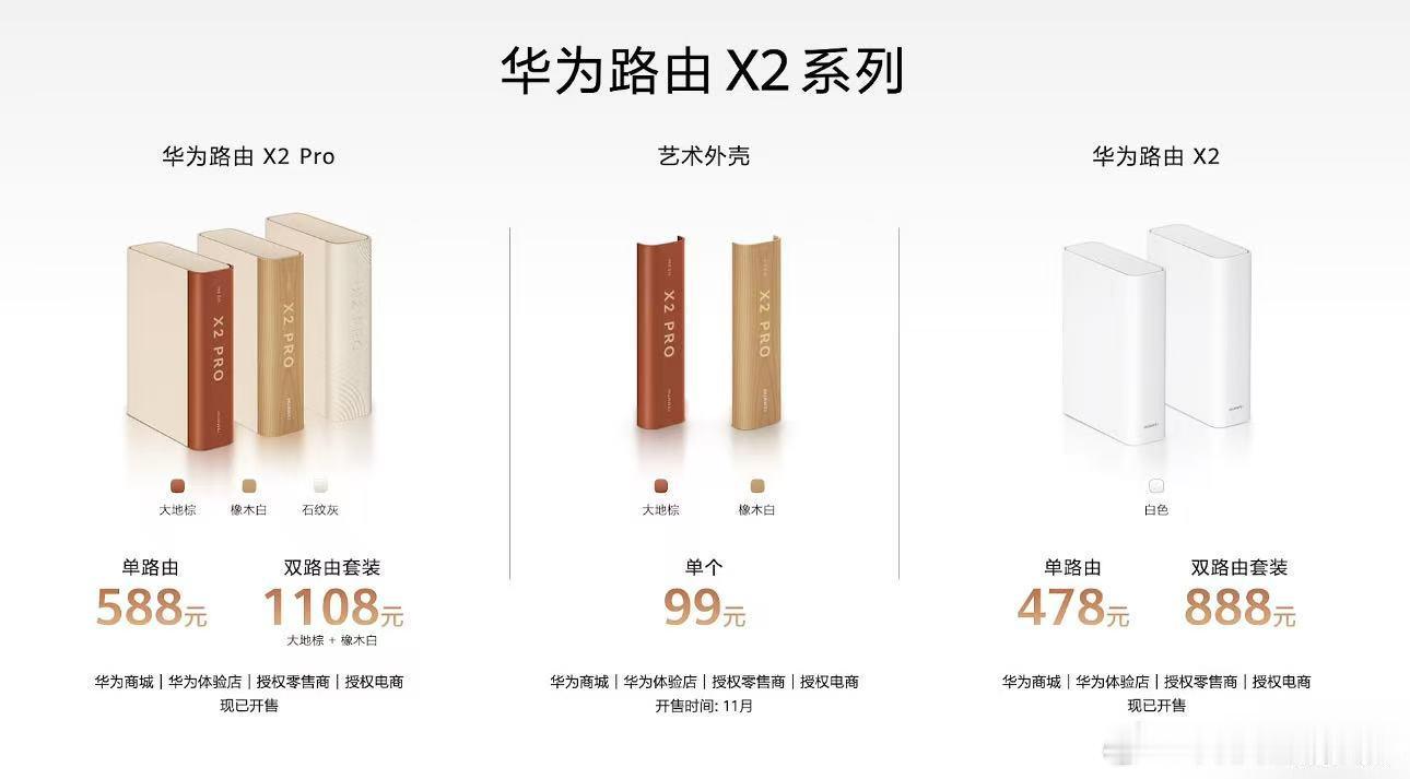 华为路由器的外观真的是越来越会玩了，刚发布的X2系列可以伪装成书本或者其他很多有