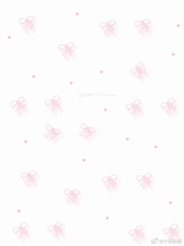 WeChat ｜ins简约少女心蝴蝶结聊天壁纸 