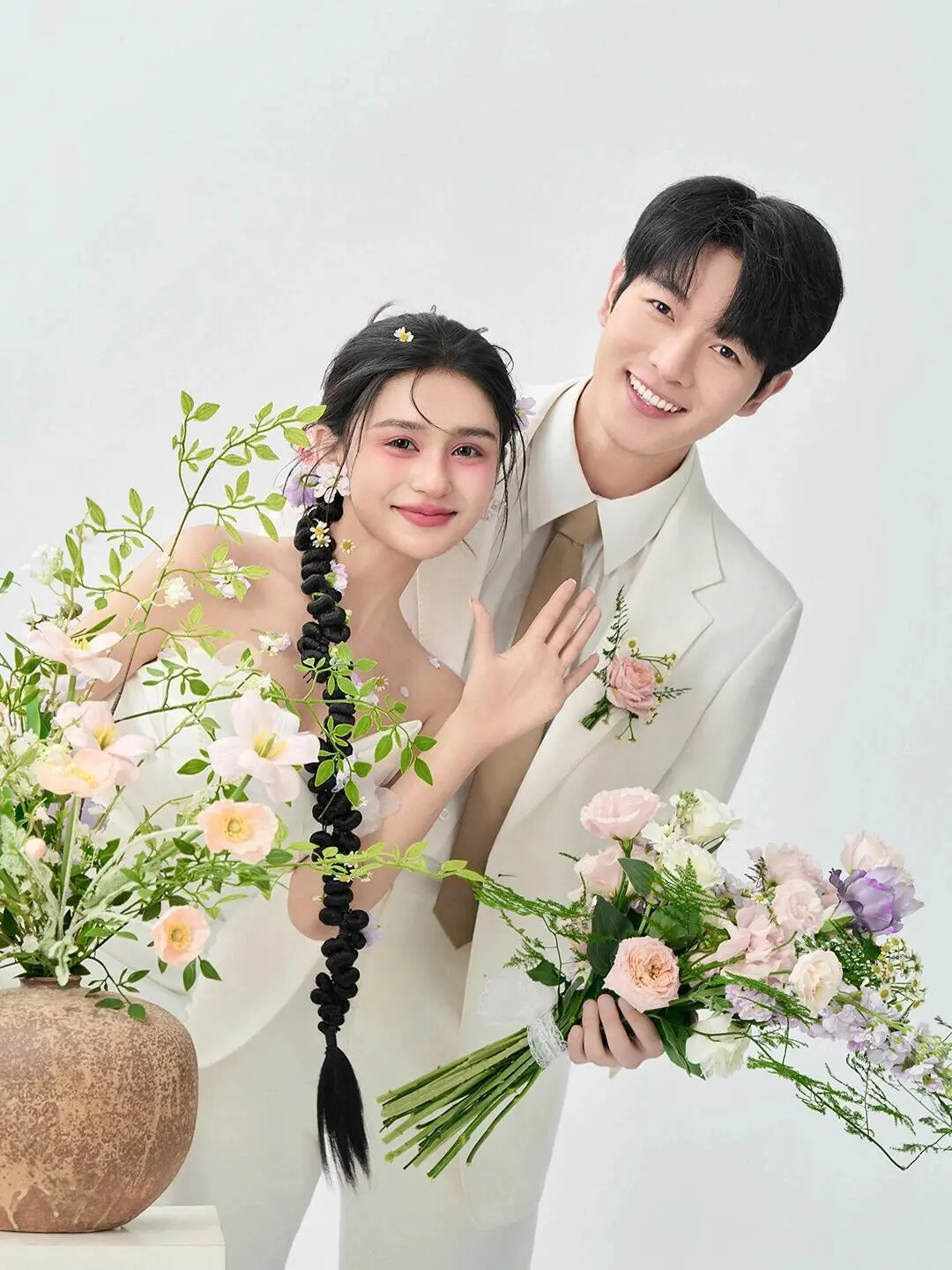 被问N次的室内婚纱照，清新感直接拉满💐