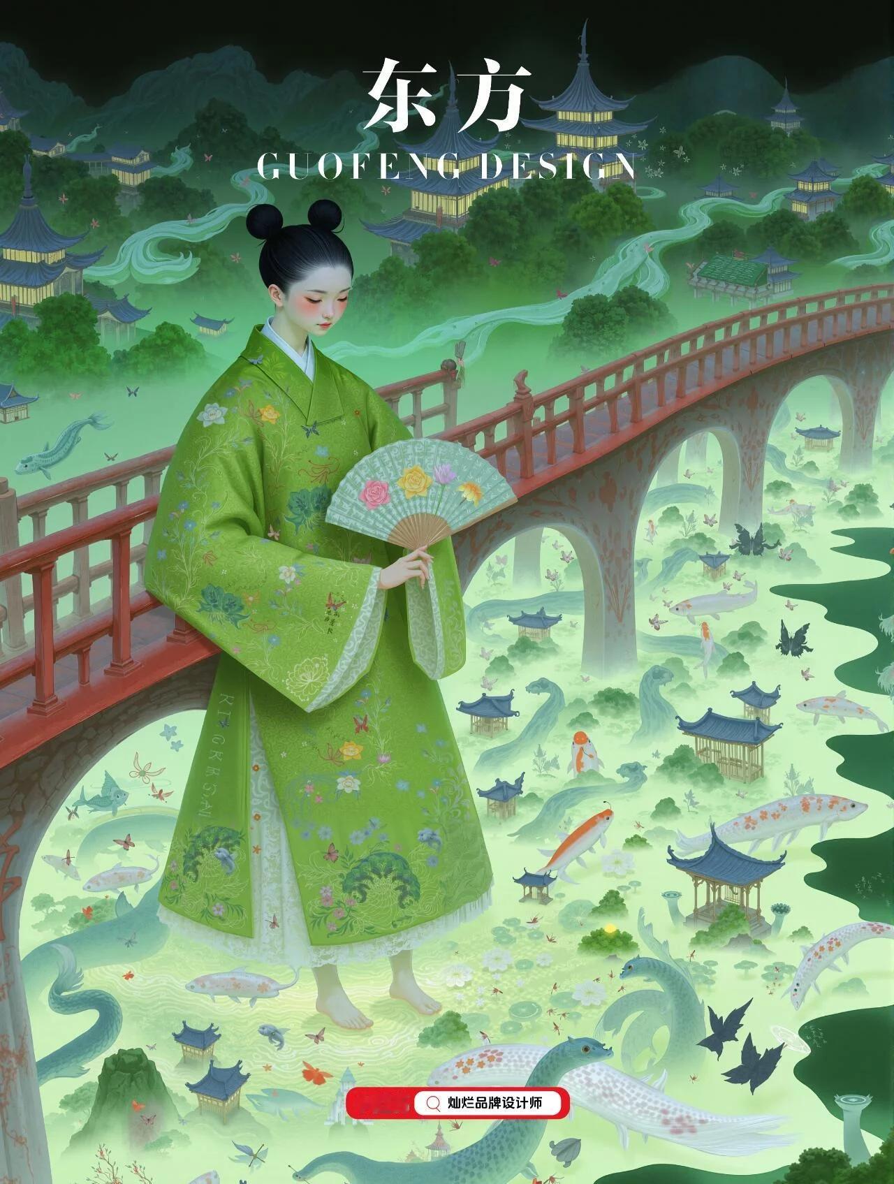 9张DeepSeek神仙提示词图1-图4在青灰色调的水墨山峦背景中，一座悬浮的透