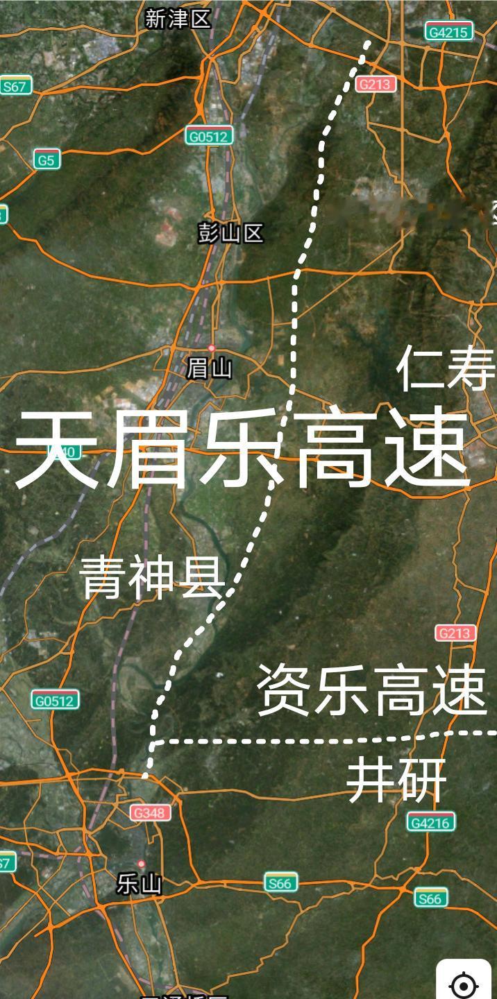 明年通车，成都途经眉山至乐山第二条直达高速(天眉乐高速)部分标段已经在铺设路面水