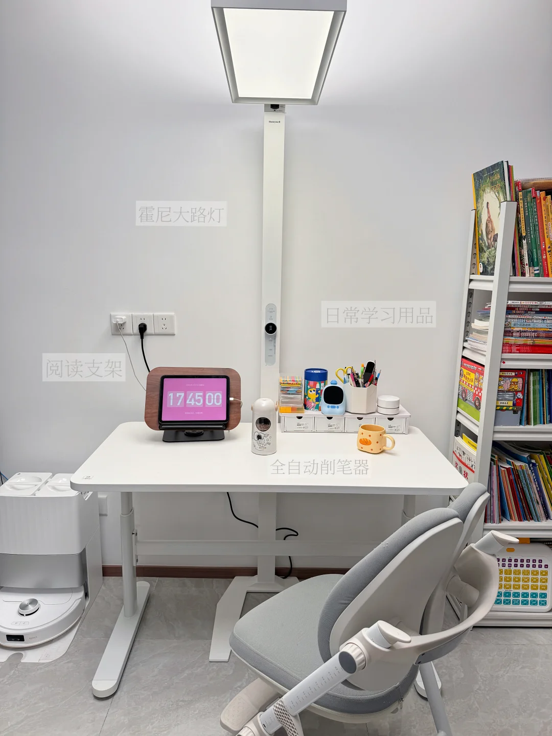 ✨一年级学习桌布置｜主打干净实用