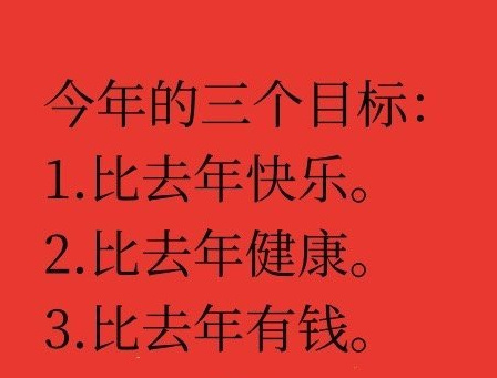 今年的三个目标，你都会实现。运势