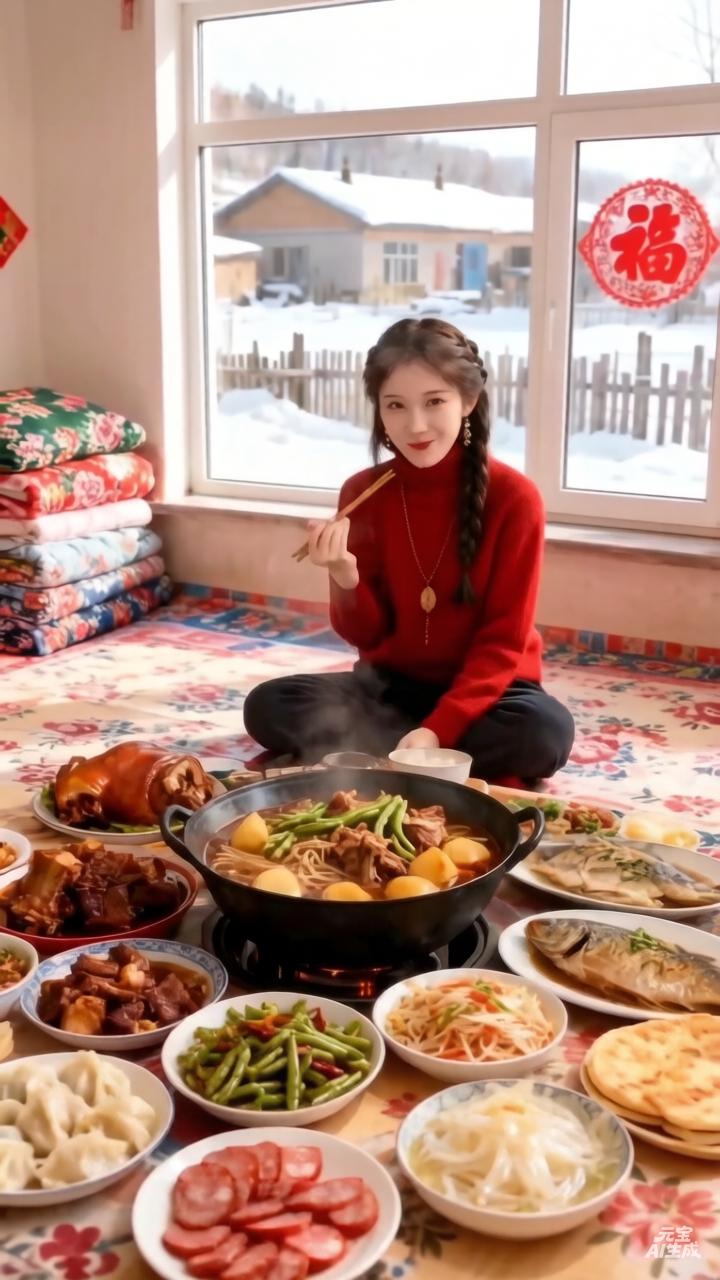 年关的背影

腊月二十九，母亲在厨房里忙碌了一整天。灶台上的蒸汽氤氲着，她的背影