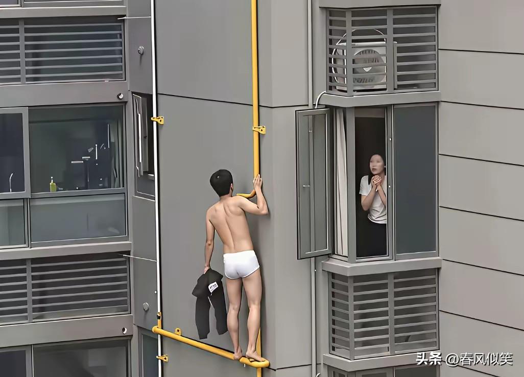 正大光明离婚不好吗，不丢人；偷偷摸摸干，会丢命！
有人说，小伙是在秀身材。这“秀