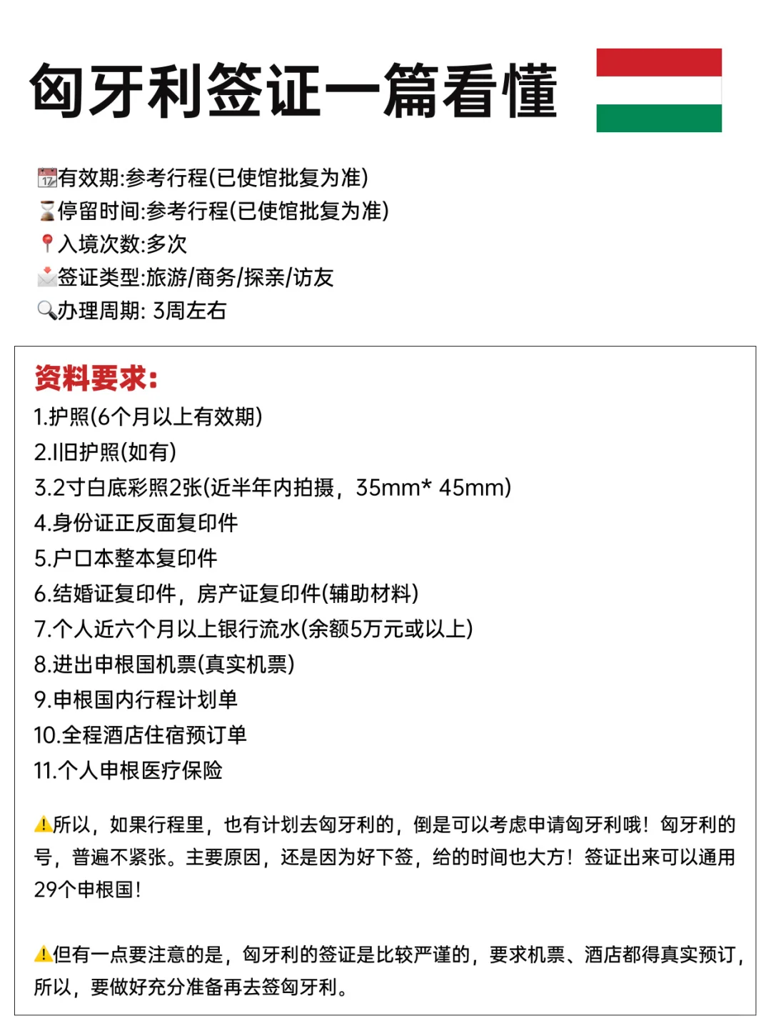 匈牙利签证申请攻略，一篇看懂✅