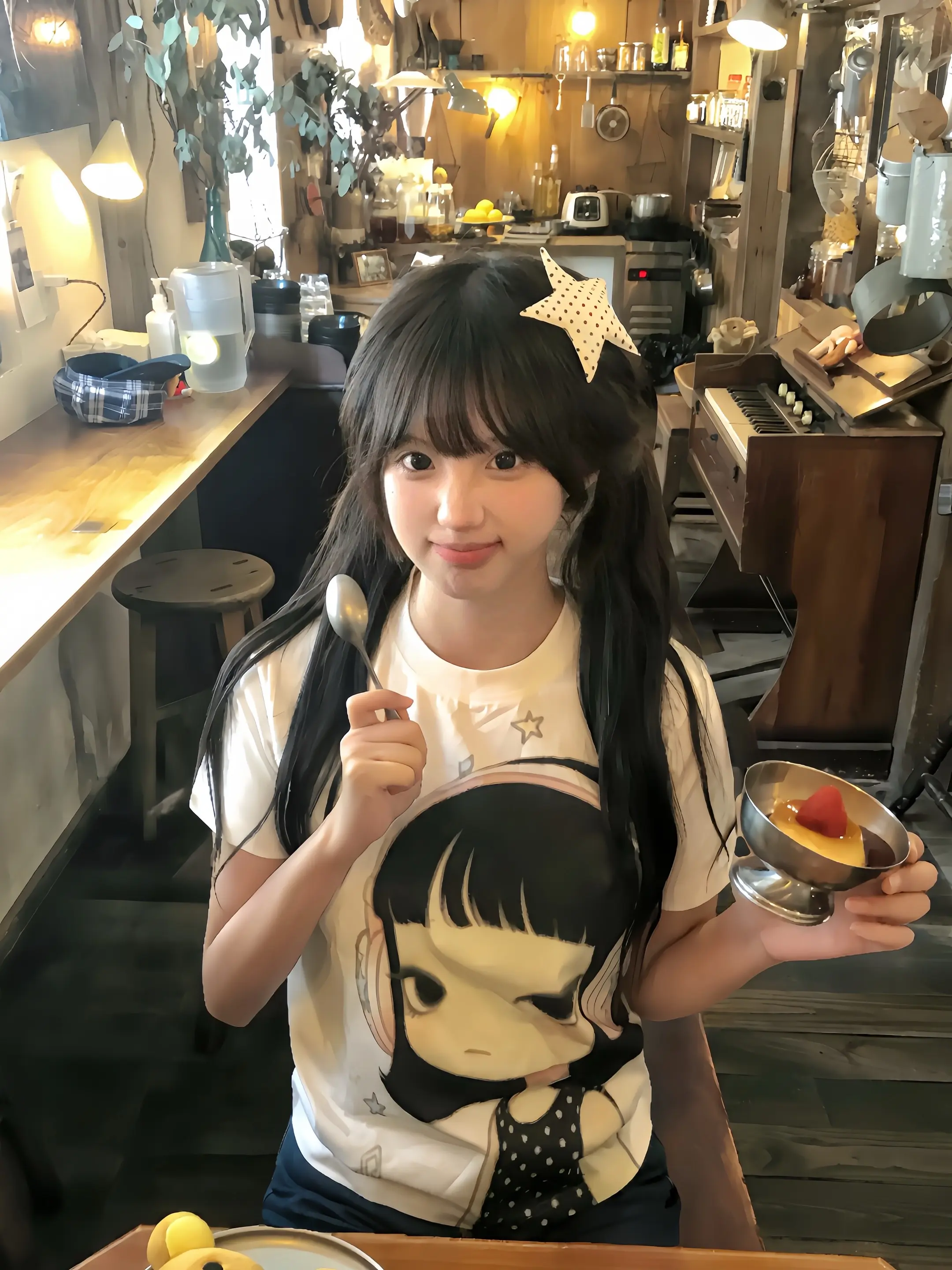 🍮•ᴗ•🥄大吃一口。存点日系咖啡店拍照姿势📷