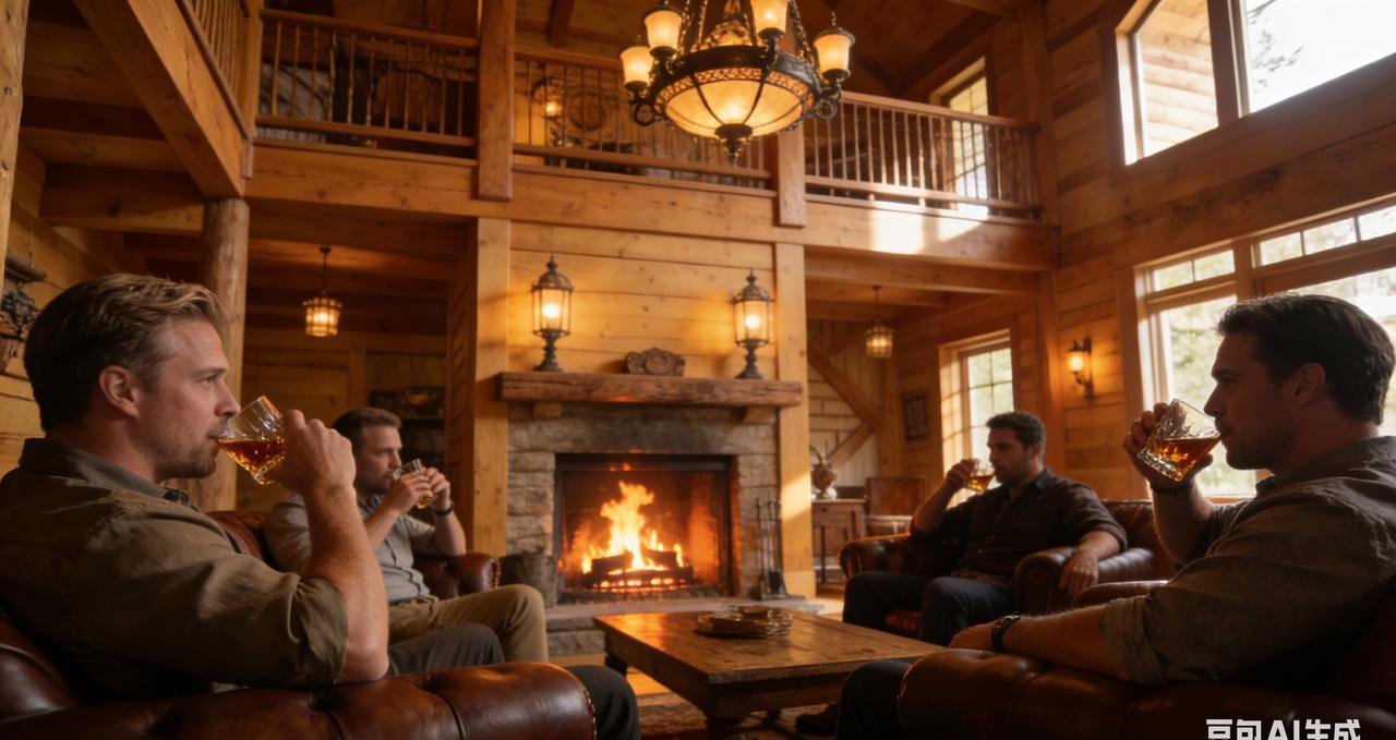 他买瓶酒的功夫，家没了。
冲回别墅时，整栋木房子像个巨型火把。
妻儿在二楼熟睡。