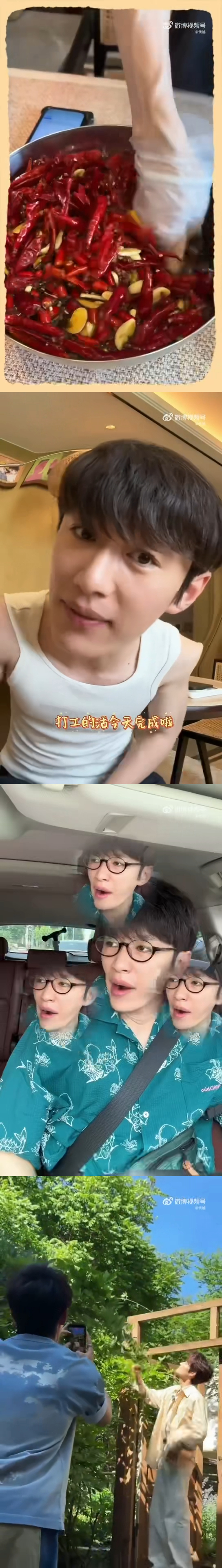 代旭帮井胧腌蒜苔咸菜换取声乐课代旭找井胧上声乐课新奇上课模式来袭！代旭为上井胧的