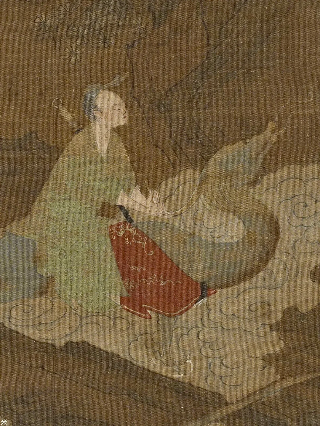 男仙女仙们的各种“飞行座驾” 古画中的飞行器不如海兽或陆地上的兽多，想...