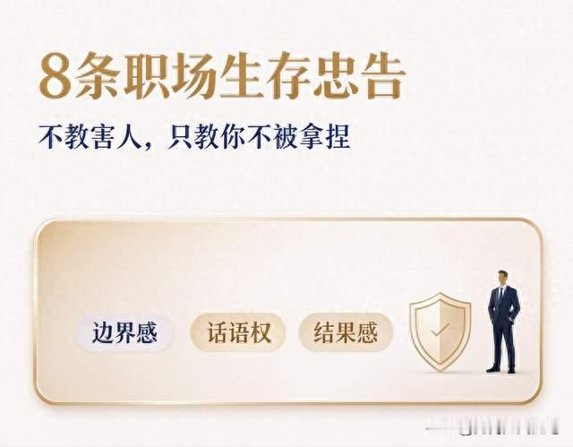 老实人别再埋头死干！8 条职场生存忠告，教你不被随意拿捏！