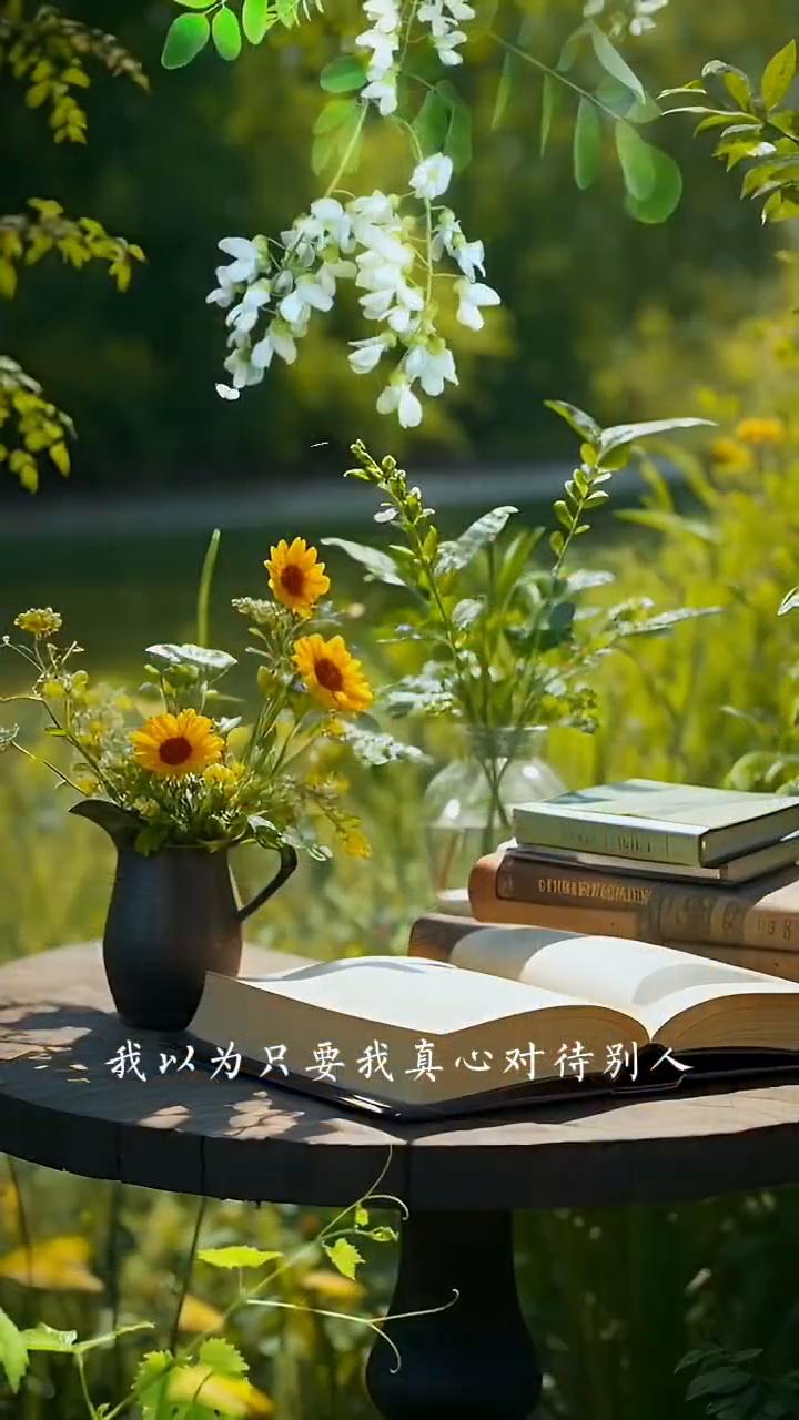 原来一切只是我以为。
我对这个世界最大的误解就是：我以为只要我真心对待别人，别人