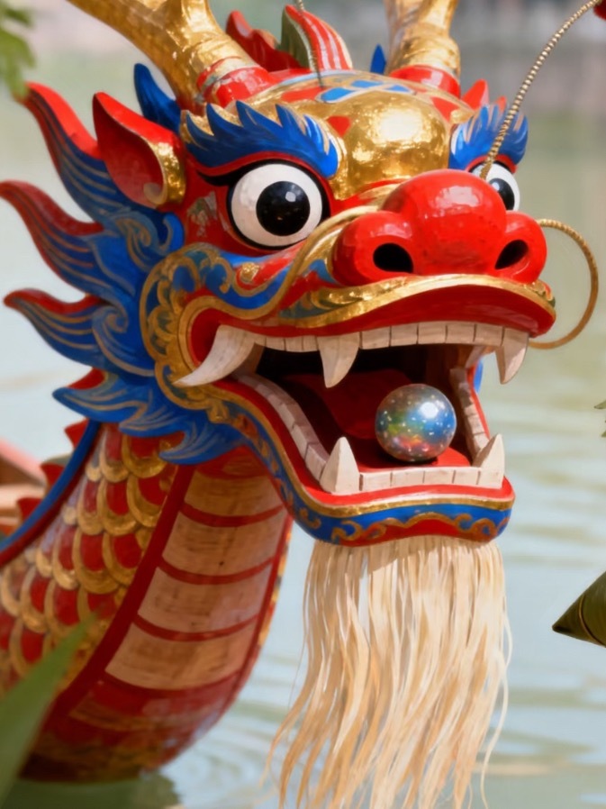 佛山龙舟赛场小猫美美观赛端午佛山龙舟赛氛围感拉满！河道龙船疾驰竞速，岸边偶遇小猫