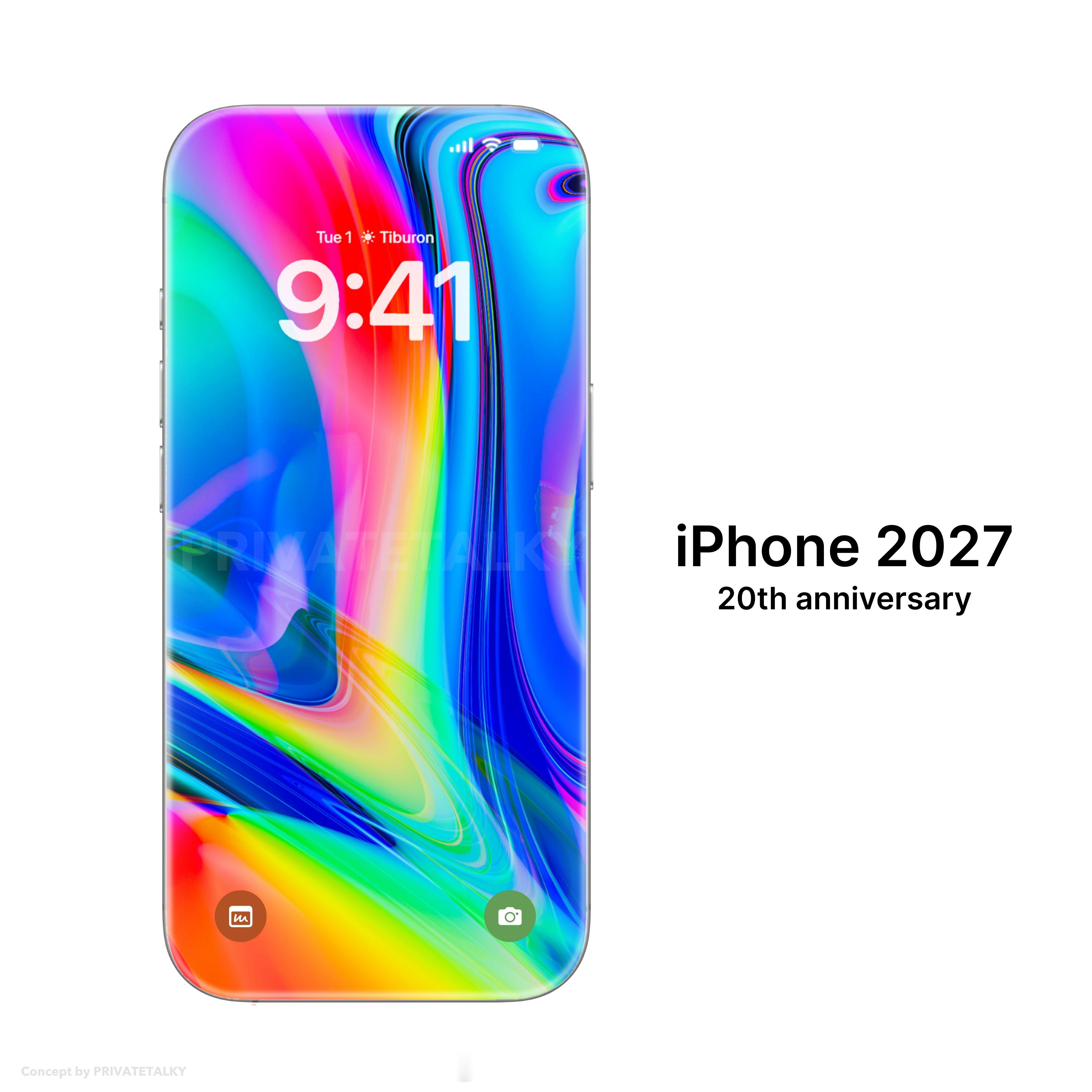 首款曲面iPhone 据彭博社的老哥说，从 iPhone 17 开始，苹果计划每