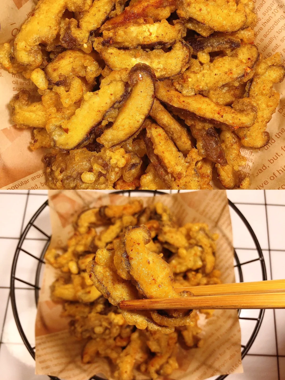 ㊙️好吃到舔手指的脆炸香菇！太香了‼️