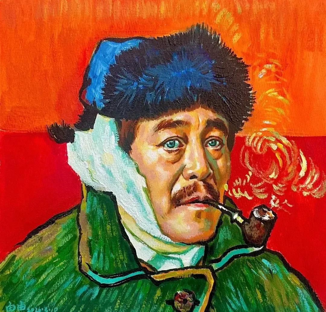 最近手头有点紧，不得不转让珍藏多年的梵高名作《耳朵缠绷带的自画像》。