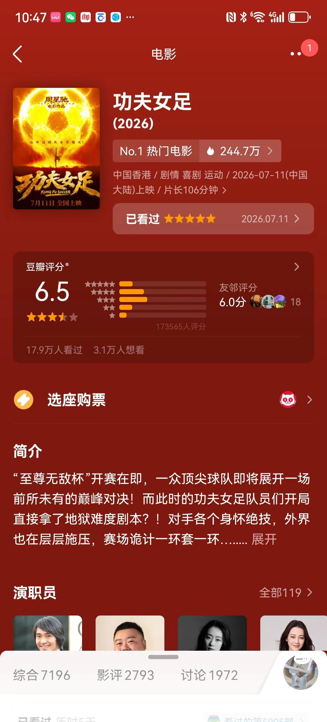 我回复了@孤 的评论：只能说，绝大部分去电影院看电影的人，很少知道豆瓣，评分确实
