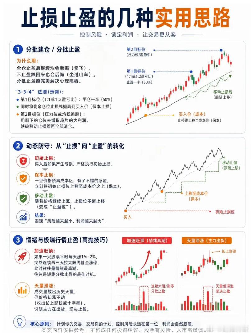 炒股总坐过山车？止盈止损的3套实用思路，解决大部分交易难题不少股民在股市里常年陷