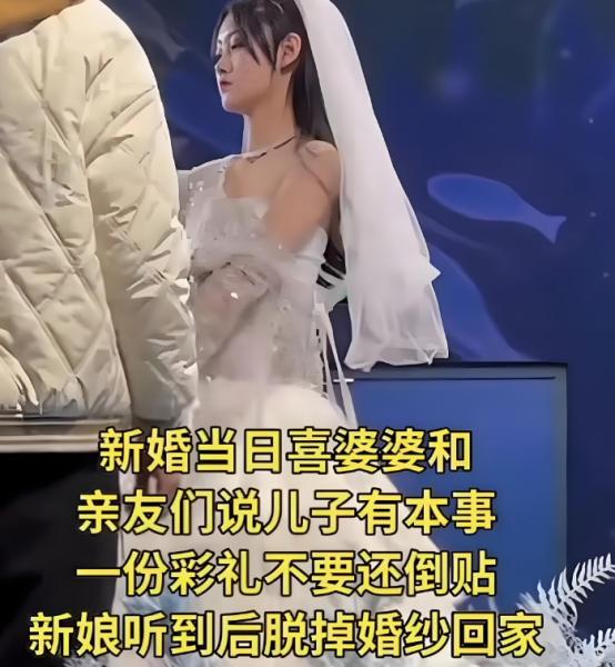 “我儿子有本事，一分彩礼都没拿，女方家还倒贴”！婆婆炫耀无彩礼，新娘举动让男方后