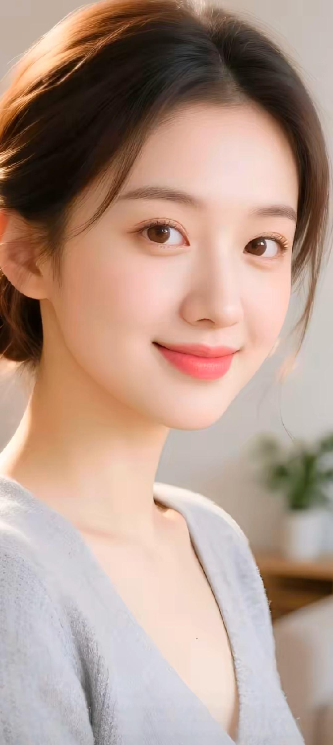 温柔微笑，元气满满的一天！🌞💕