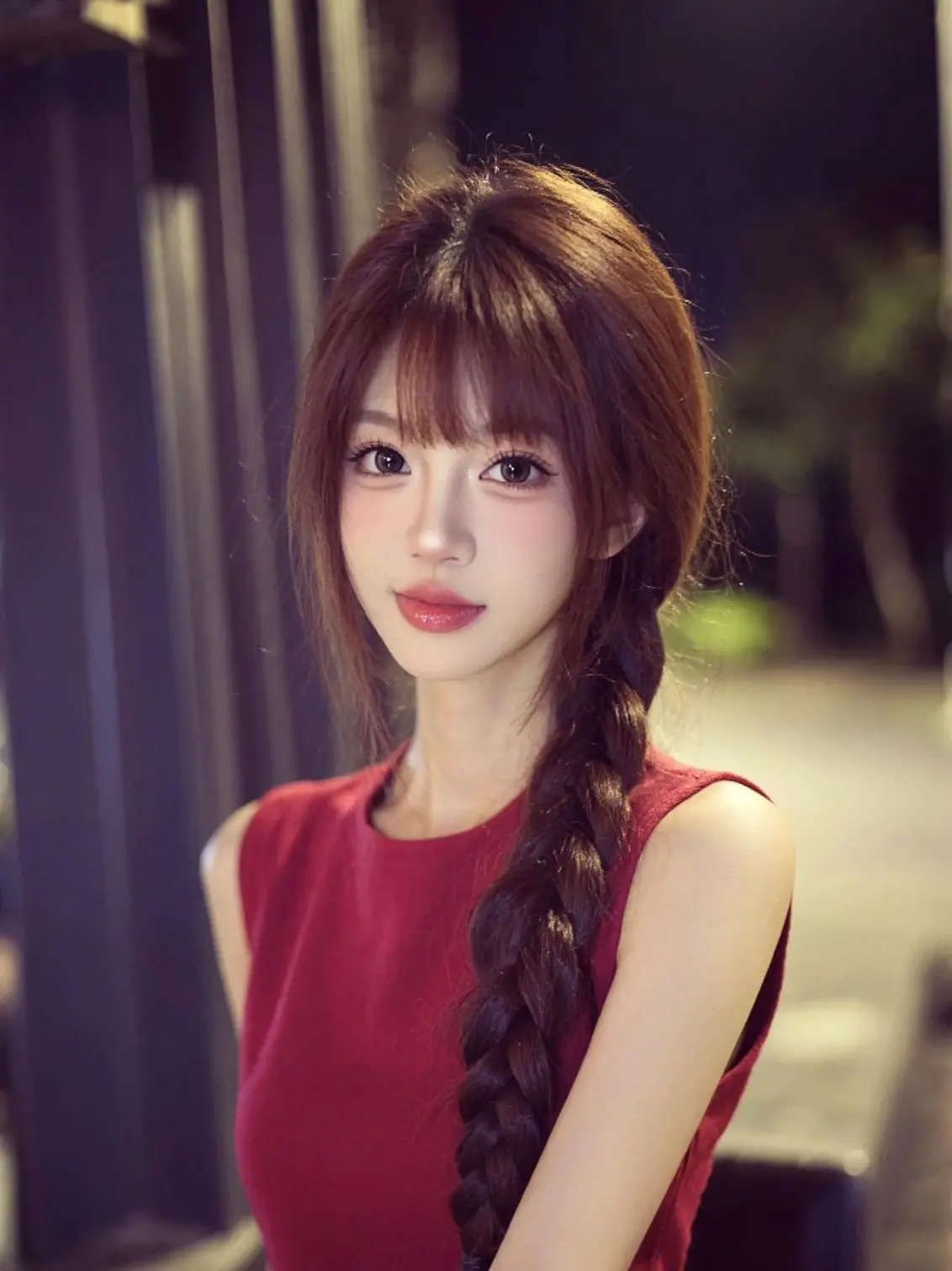 AI夜影少女照 ai创作 写真情绪片