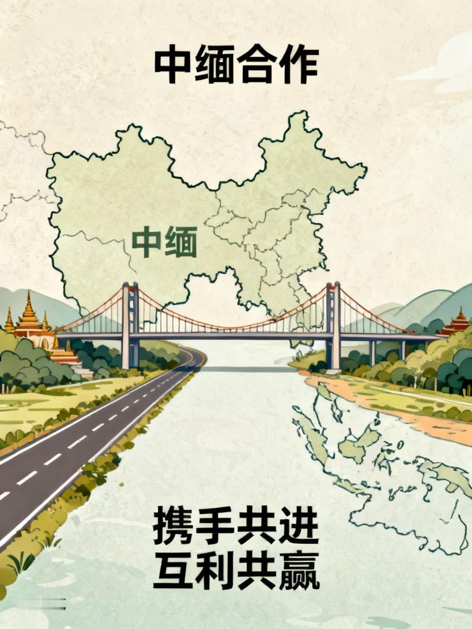 中缅两国合作益处颇丰。从经济层面看，对缅甸而言，贸易与合作促使收入增长。2025
