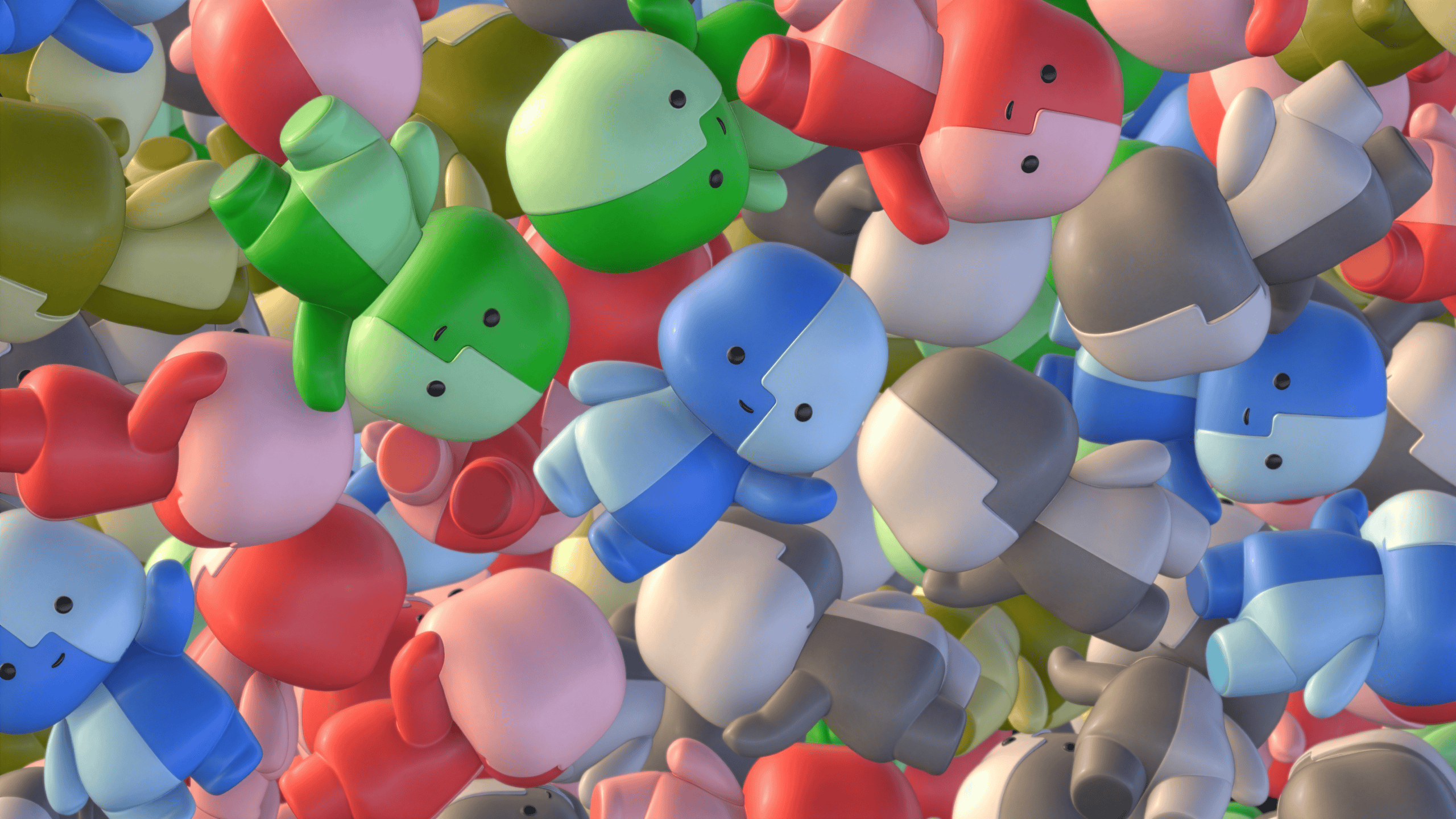 Mac Finder小蓝人壁纸