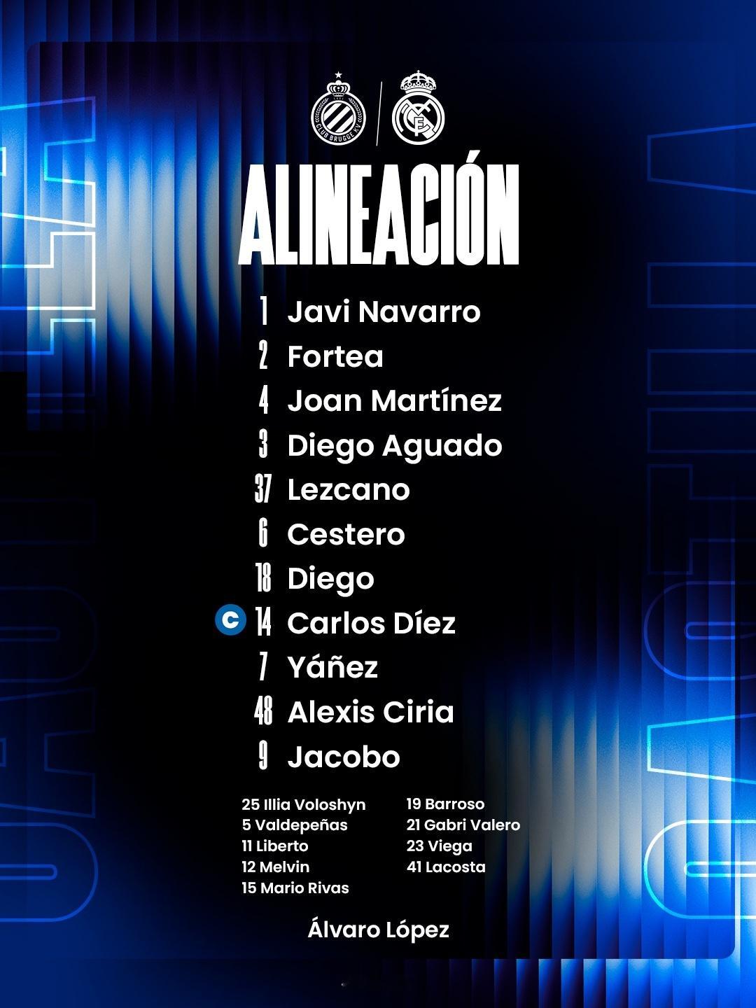 皇马 小伙子们的首发阵容