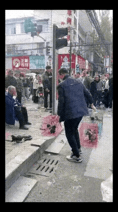 心狠手辣的人，你怎么下得去手？
​十字路口，有很多人在卖小狗。
一个五大三粗的男