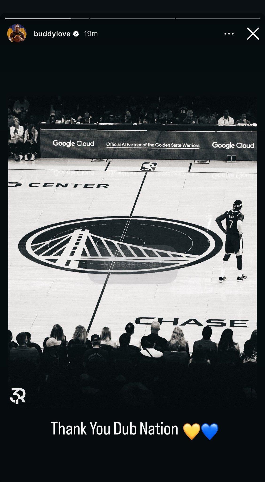 8D希尔德更新快拍“Thank You Dub Nation. I’m goin