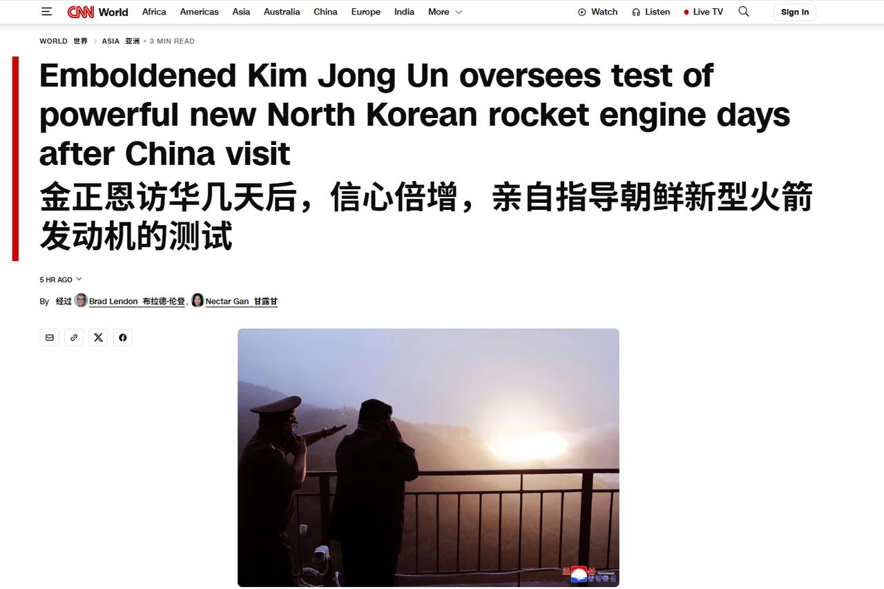 【看完中国阅兵，金正恩回国亲自督战新型洲际导弹】
从北京回去没几天，金正恩就直奔