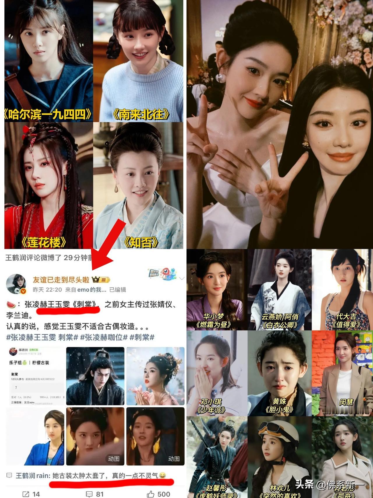 不是王鹤润，成毅李莲花都救不了你了[捂脸]网传张凌赫搭王玉雯演《刺棠》，这姐直接