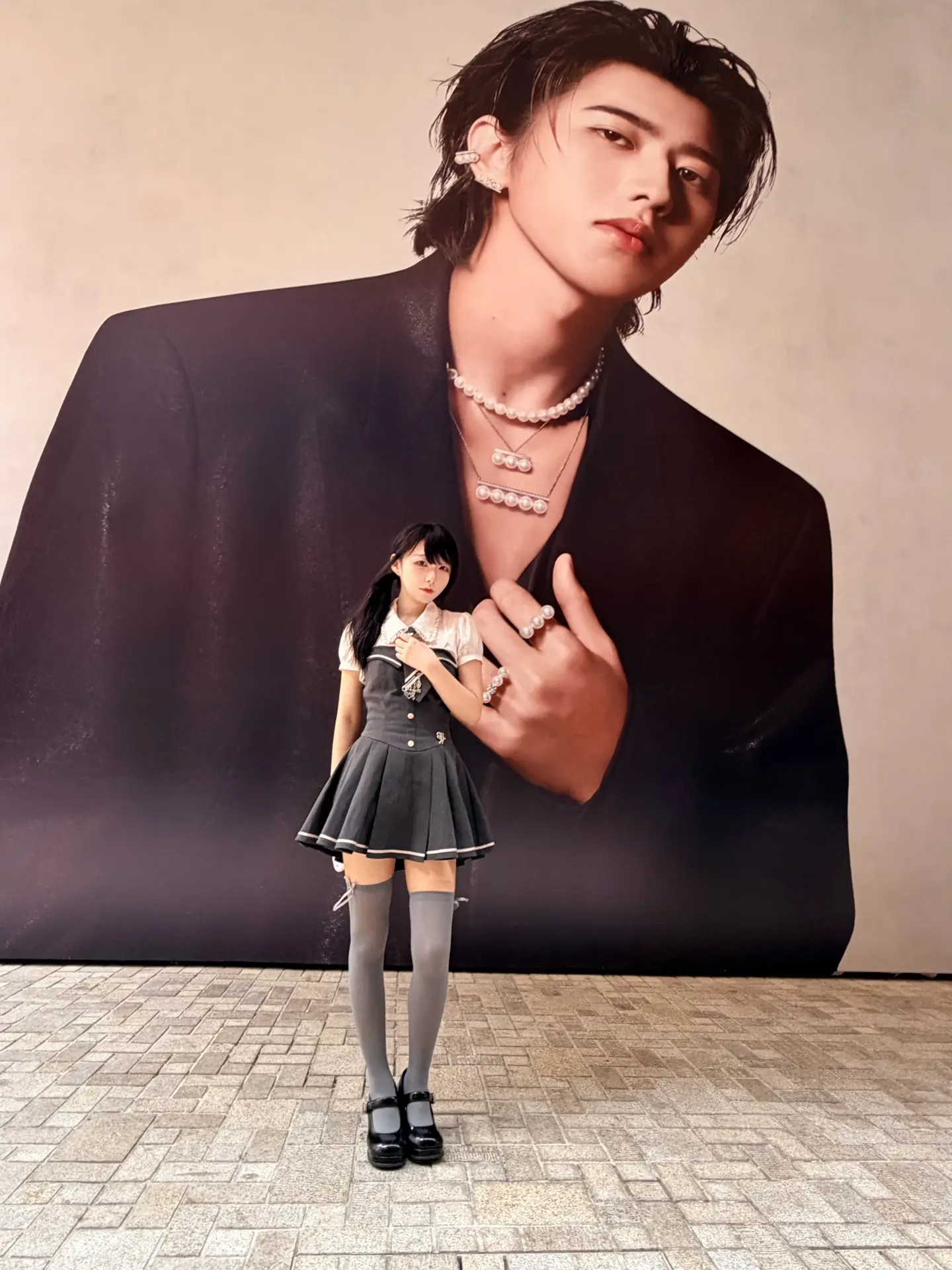 和我家哥哥合照一下。