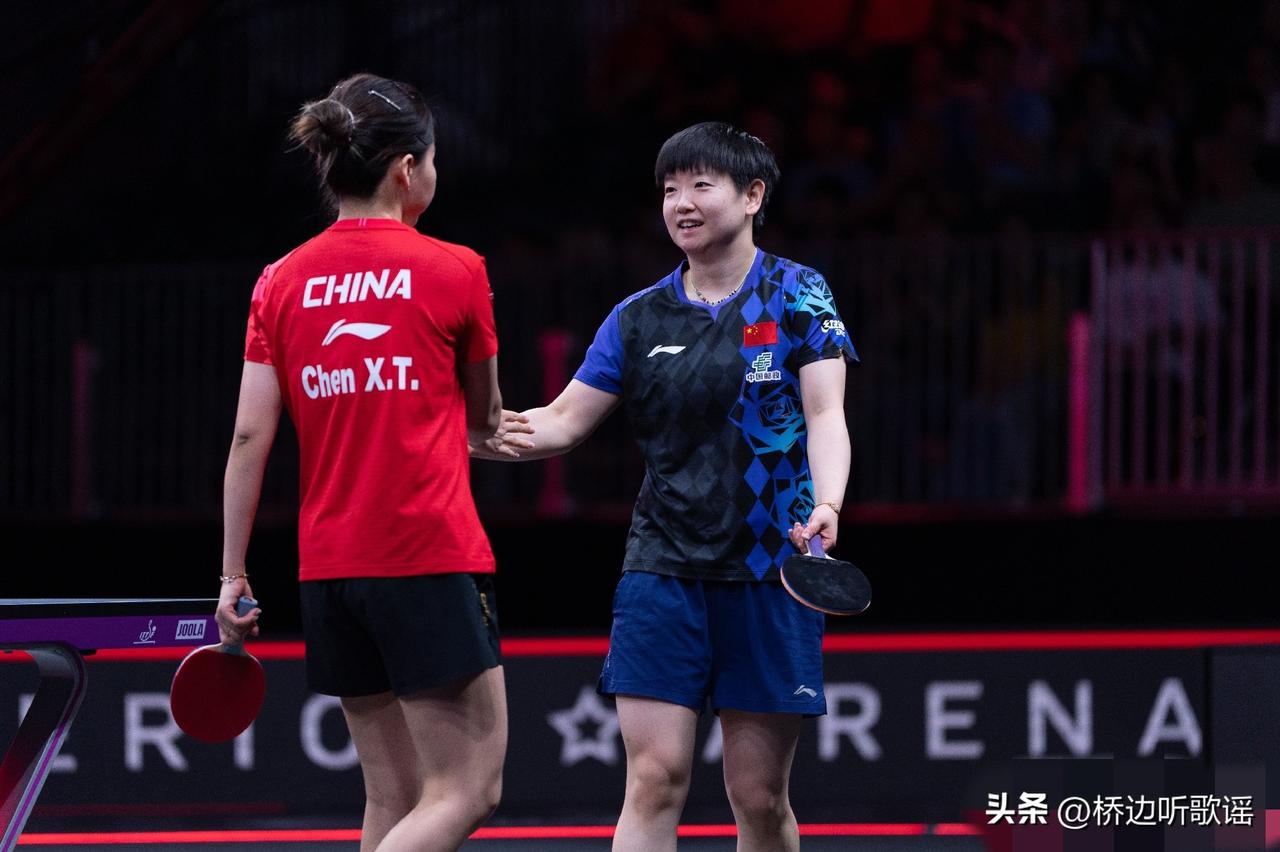 女单四强出炉三个，王艺迪真的是怕啥来啥！莎莎作为一号种子，内战遭遇队友陈幸同，4