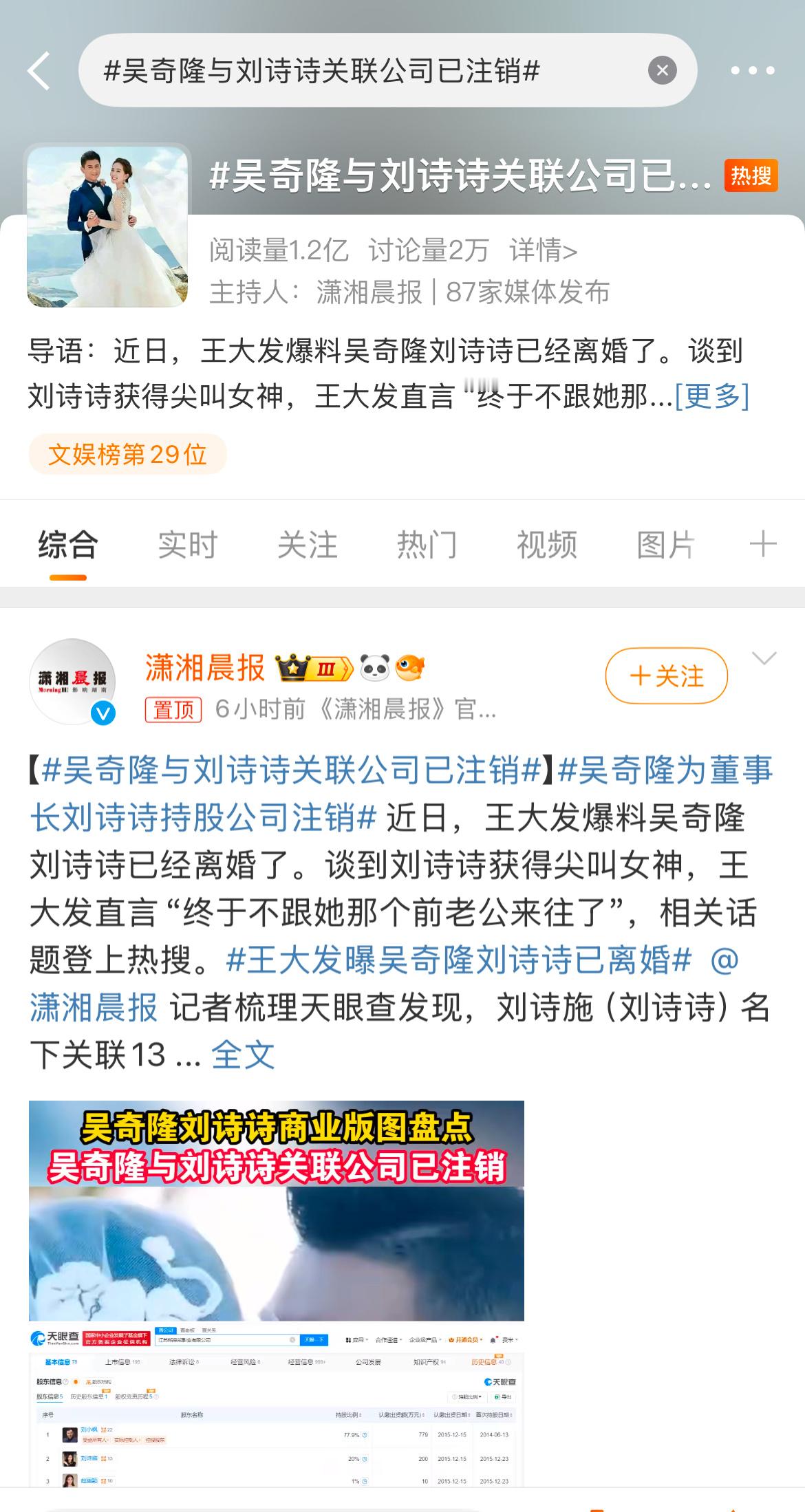 刘诗诗 吴奇隆那咋了？[黑线]就无语，人家感情很好……离婚传闻也是看的人莫名其妙