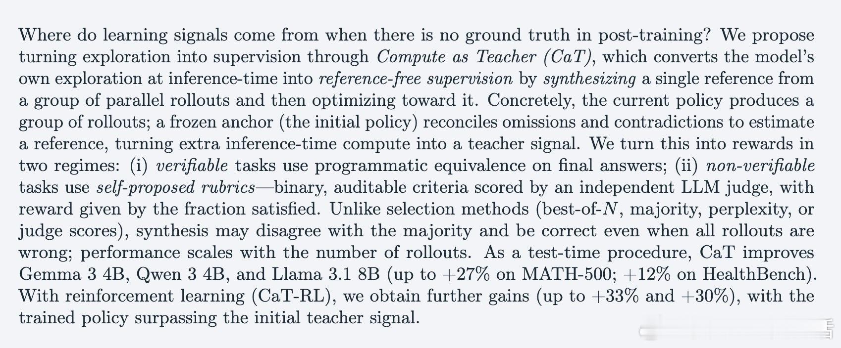 [LG]《Compute as Teacher: Turning Inferen