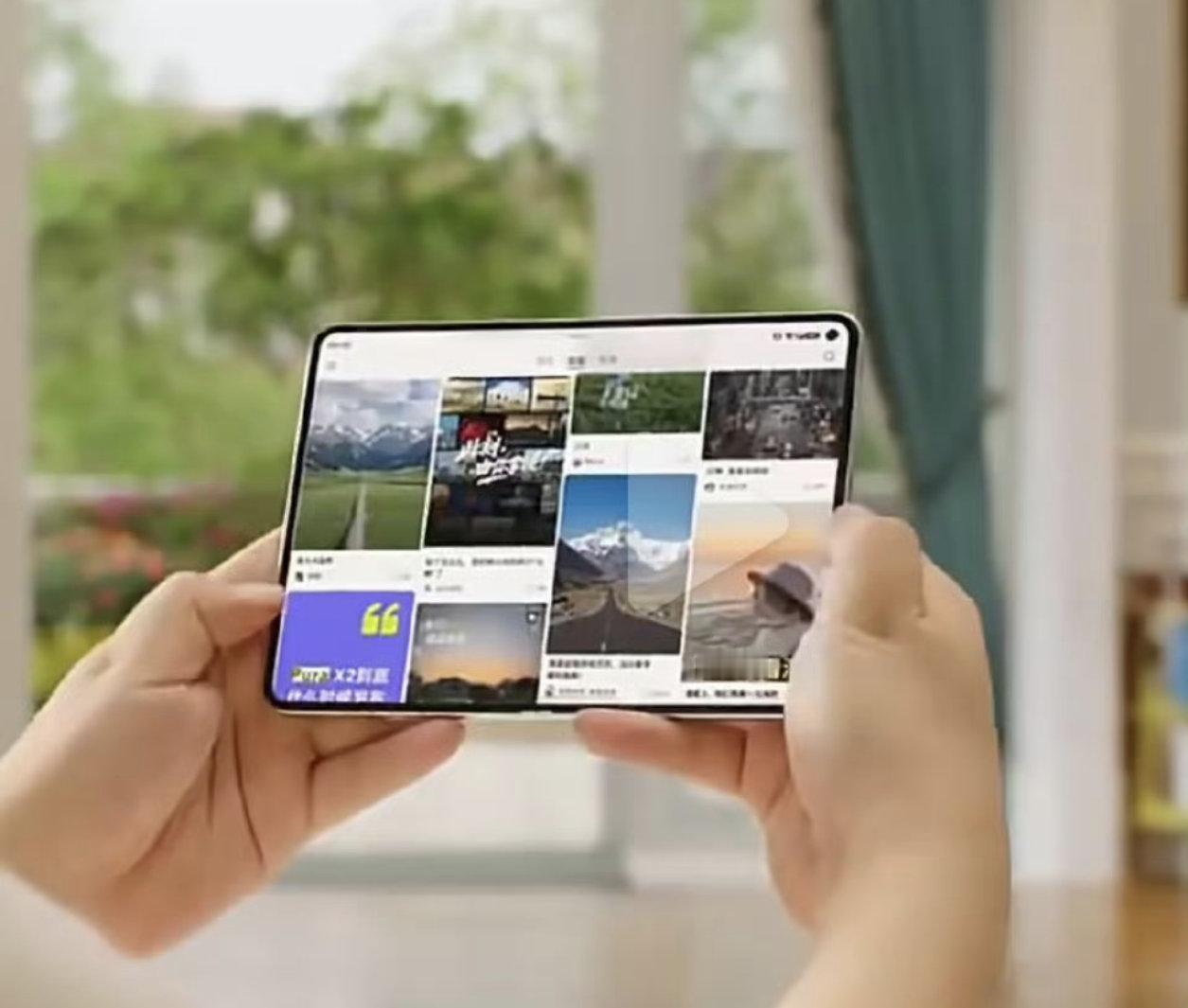 在苹果折叠屏手机发布之前，华为又“抢先”发布了。全新一代华为阔折叠手机命名为华为