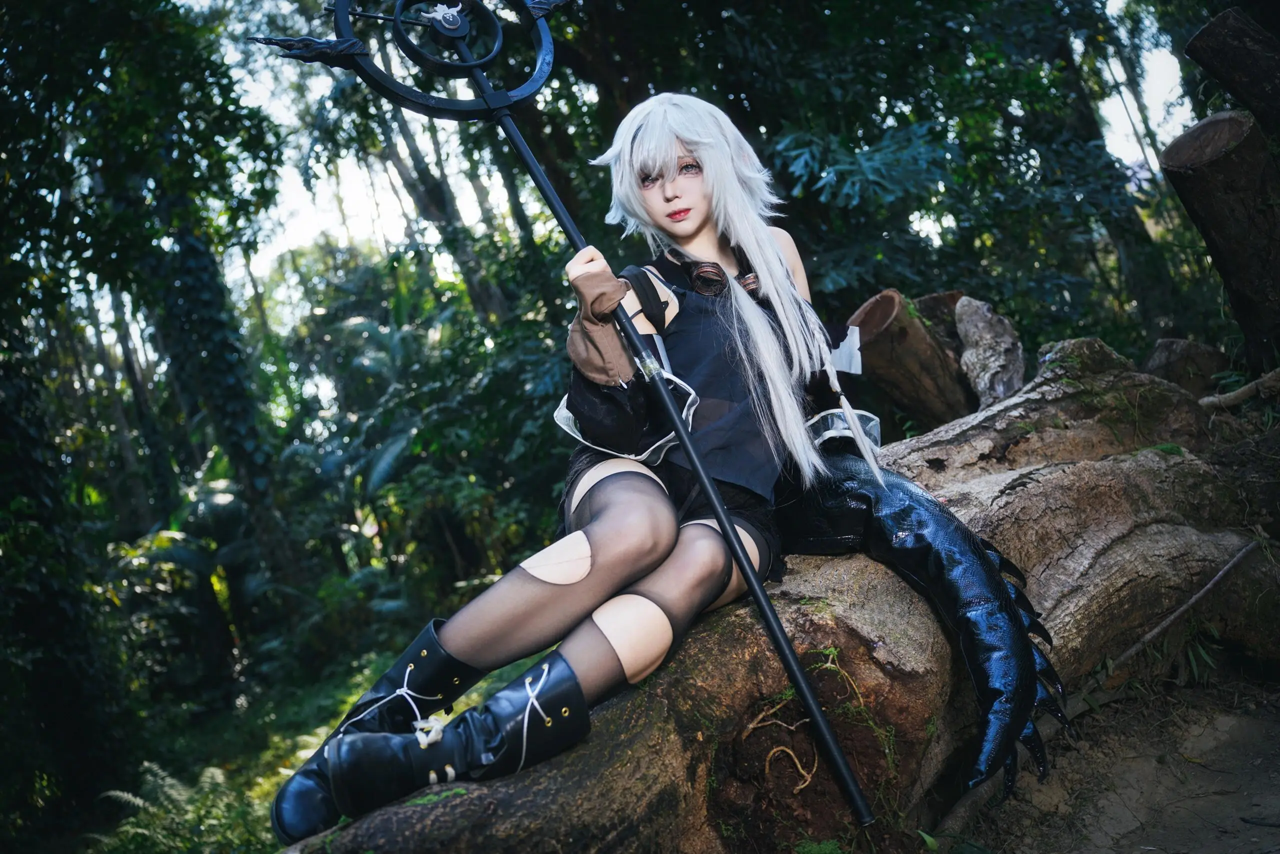 cos正片 这谁能顶得住啊 cosplay 这腿又长又白又细 特米米cos